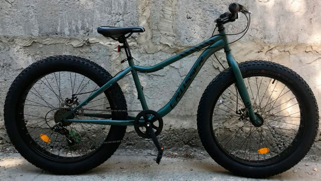 Фотография Велосипед Crosser Fat Bike ST 26" размер S рама 16 2021 Зеленый